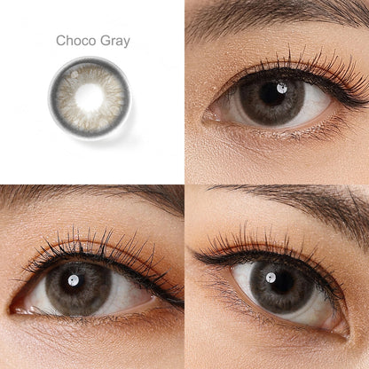 Magister Iris Choco Gray Color 14.2mm FREE Lens Solution