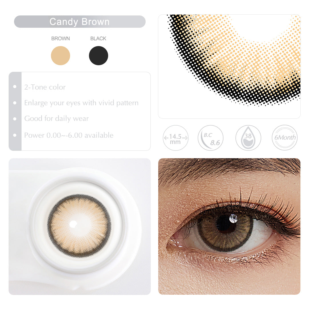 Magister Diamond Candy Brown Color 14.5mm