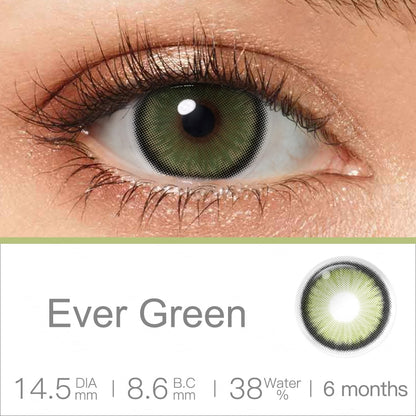 Magister Diamond Ever Green Color 14.5mm FREE Lens Travel Kit