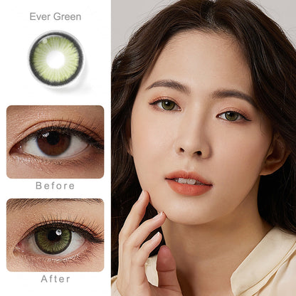 Magister Diamond Ever Green Color 14.5mm FREE Lens Travel Kit