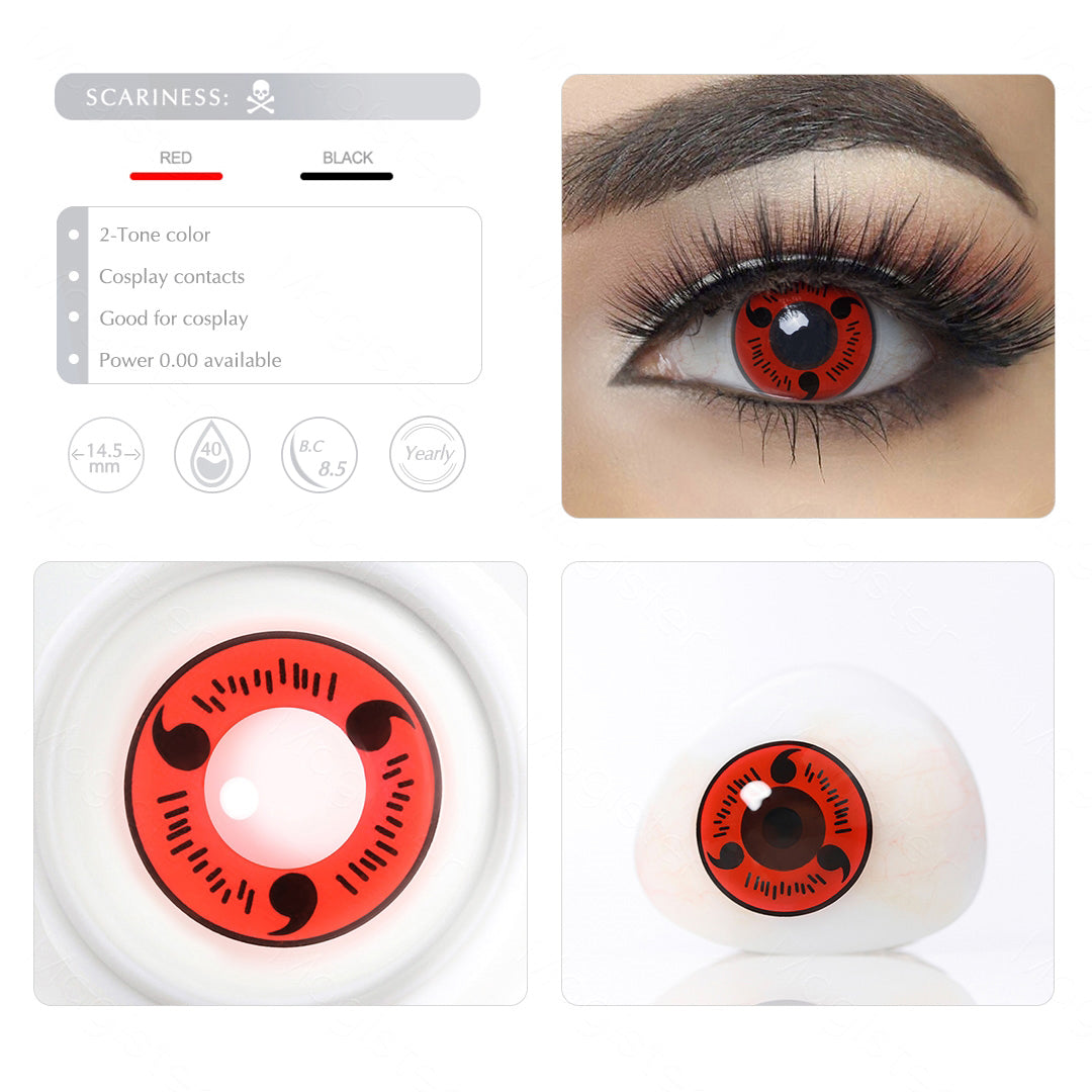 Magister Crazy Lens Sasuke Sharingan Color 14.5mm