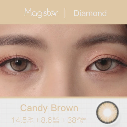 Magister Diamond Candy Brown Color 14.5mm